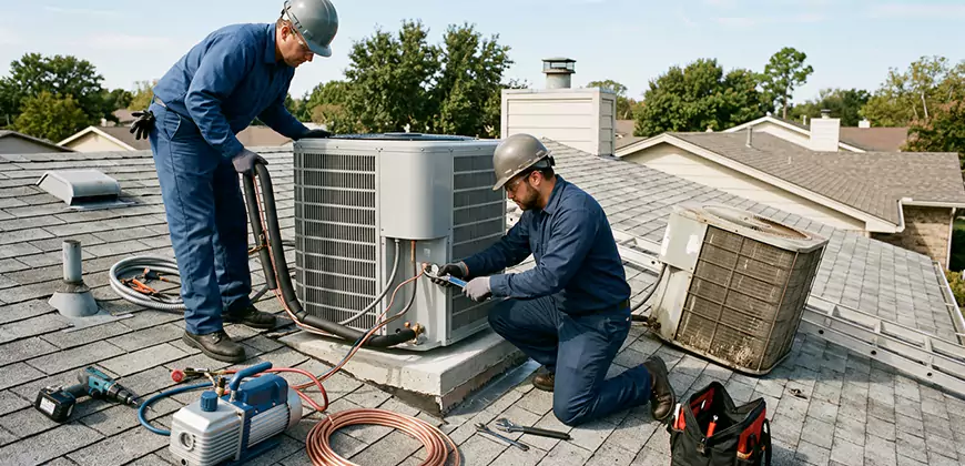 Condensing Unit Installation in Indian Trail