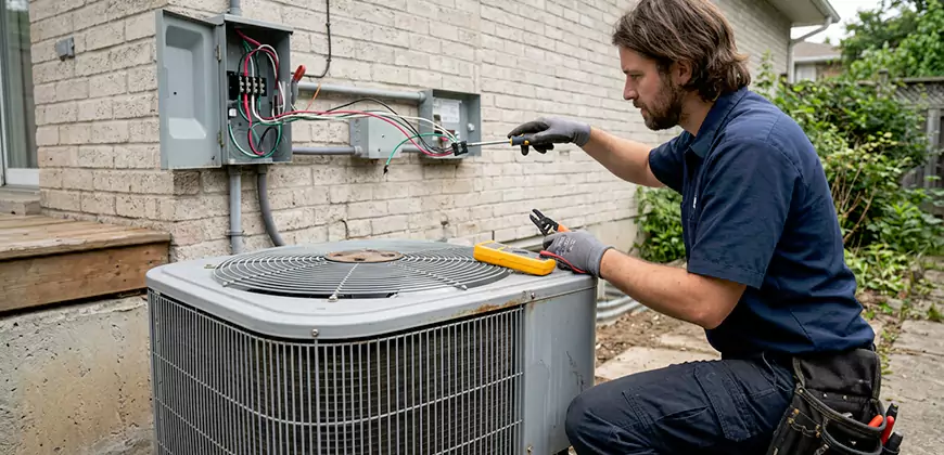 Exterior AC Unit Electrical Repair in Indian Trail