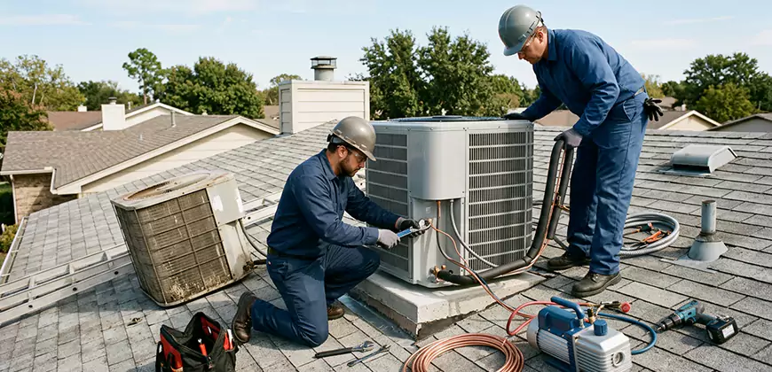 High-Efficiency Condenser Installation in Indian Trail
